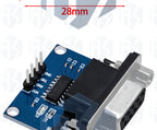 1PCS  MAX3232 RS232 to TTL Serial Port Converter Module DB9 Connector MAX232