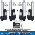 3000N 4Pieces Linear Actuators with Synchronous Control Hall Controller Set(1V4) 24V 50MM~1600MM Stroke 30kg~300kg Load 50MM/S