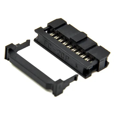 10PCS FC-6/8/10/12/14/16/18/20/30/40/50/64 PIN Female Header IDC Socket Connector 2.54MM Pitch FOR 1.27MM Ribbon Cable Connector