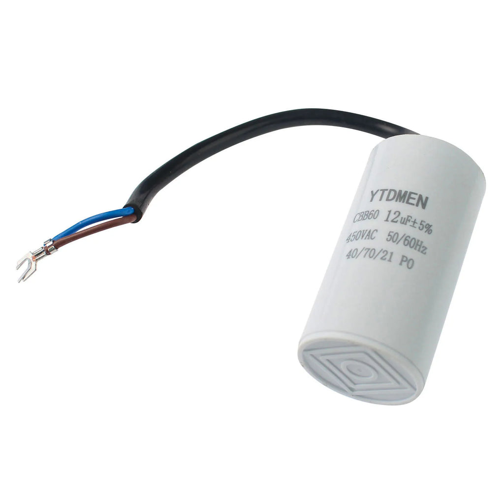 2PCS CBB60 Motor Run Capacitors 450VAC Starting Capacitor 5% 3UF 4UF 5UF 6UF 8UF 10UF 12UF 15UF 18UF 20U for Washing Machine