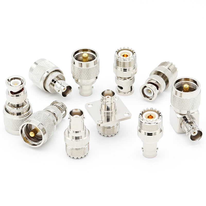 1Pcs BNC to UHF Adapter SO239 PL259 M UHF Male Female To BNC Male Female Connector Q9 BNC To UHF/M RF Coaxial Converter