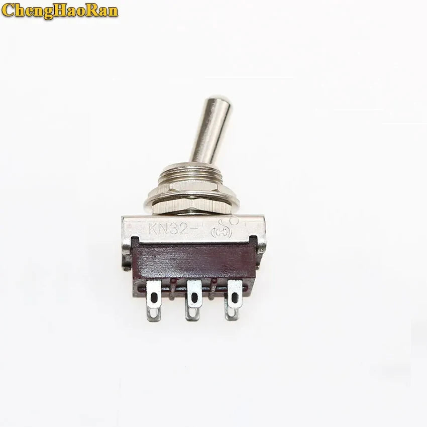ChengHaoRan 1pcs KN32 Toggle Switch and Rocker Switch ON-ON 6 Pin 2 Way DPDT 5A AC 250V