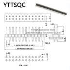 10pcs 1.27mm Long Pin L11/12/14mm 0.05" Straight Single/ Dual Row Gold PCB Male Pin Header Strip Jumper 1x40p 1x50p 2x50p