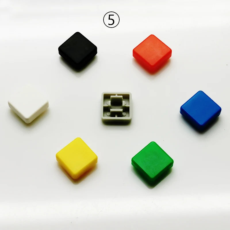 10 Sets Momentary Tactile Button 4PIN SMT/DIP 12X12mm H=9.8/9/16.8mm With Cap Tact Switch Push Button Switch Micro Key Button