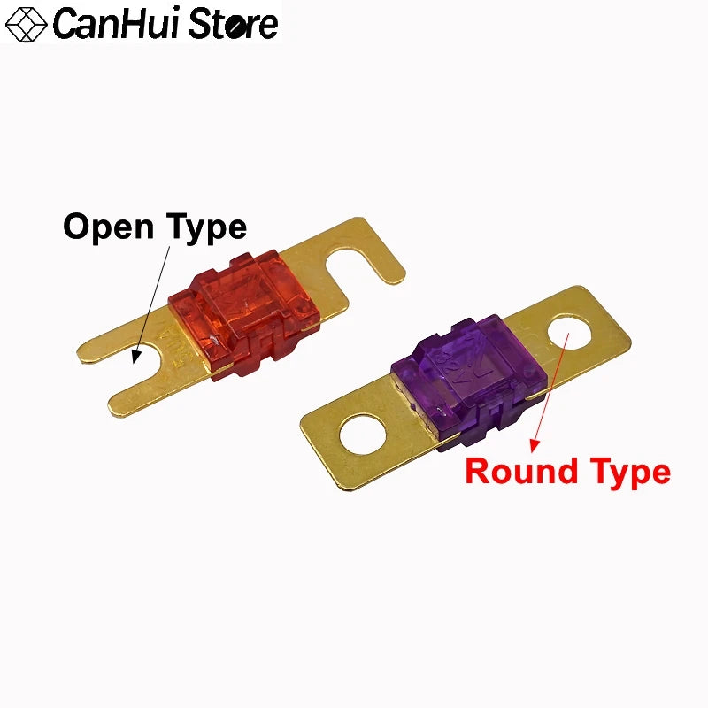 1-5pcs Mini 32V Auto Stereo Audio AFS Fuse 20A 30A 40A 50A 60A 70A 80A 100A 125A 150A 200A ANL Gold Plated Stud Car Fusibles