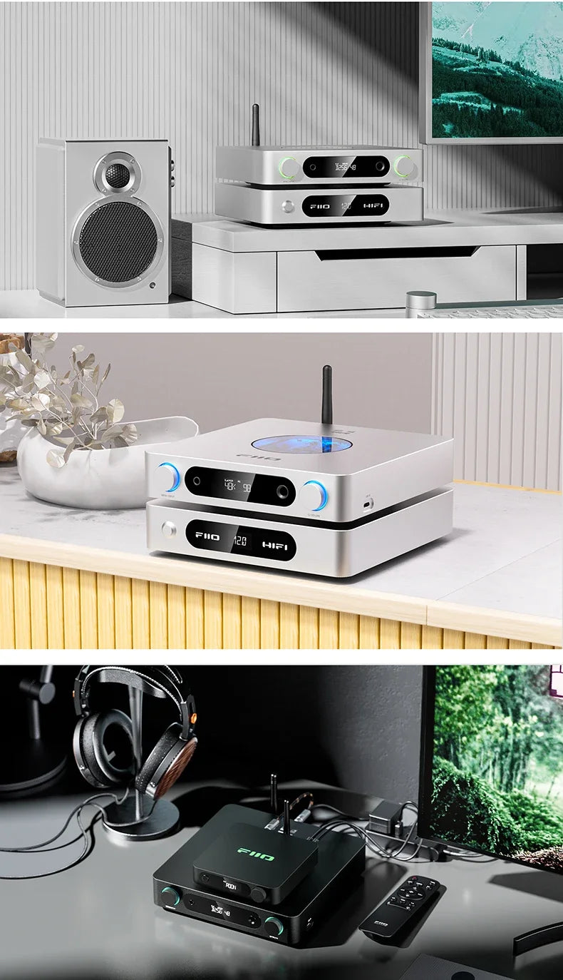 FiiO K13 R2R Desktop DAC Headphone AMP BT5.4 High-Fidelity 24Bit R2R DAC Powerful 2400mW Output LDAC Bluetooth Streamin Shanling