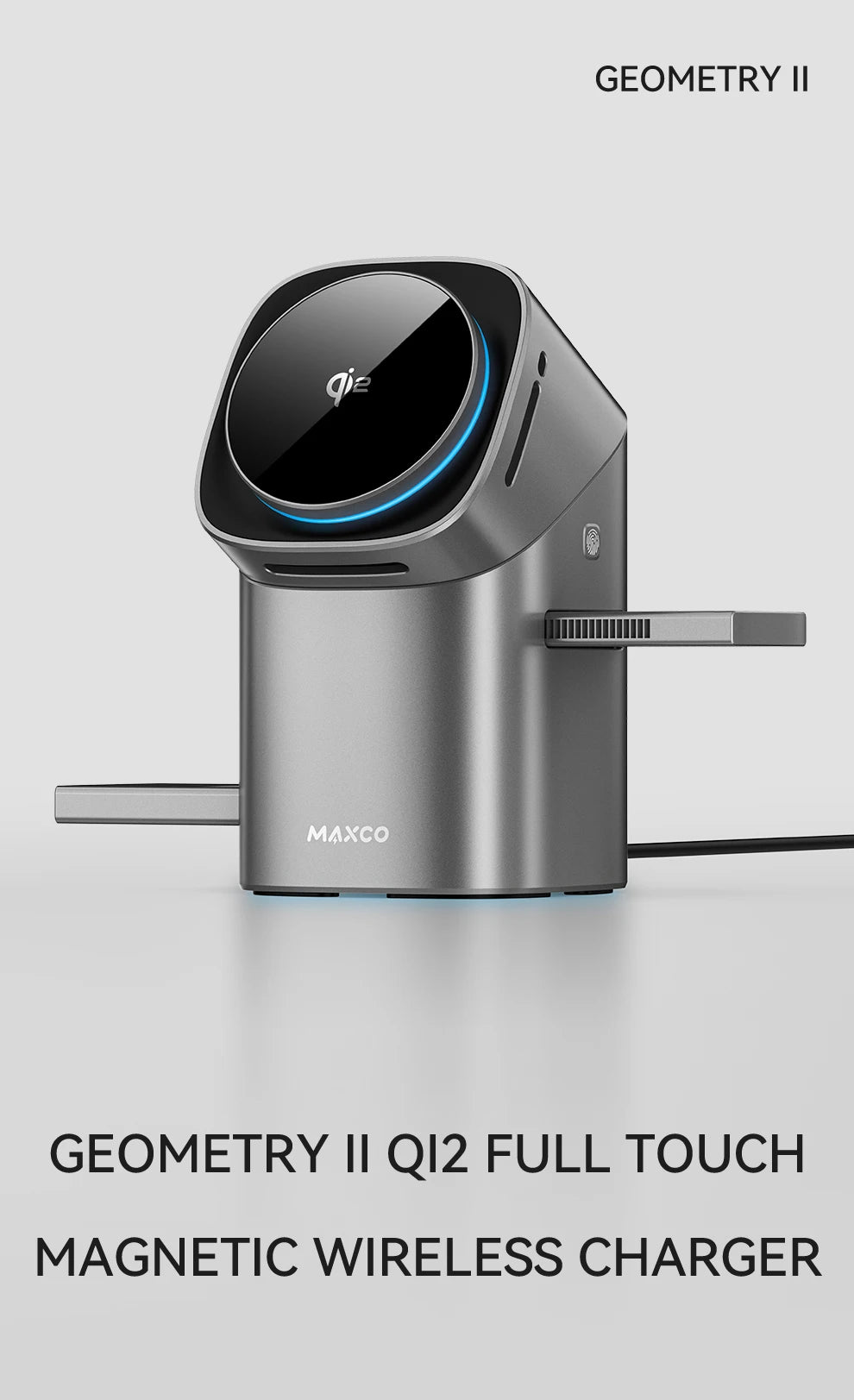 Qi2 Magnetic Wireless Charger Fast Charger 3-in-1 Intelligent Fast Charging 15W for IPhone 12/13/14/15/16 for Iwatch & AirPods