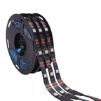 5v 5050 RGB LED Strip Light Flexible Tape Lamp Waterproof 50cm 1m 2m 3m 4m 5m With 4pin Plug White/ Black PCB Home Decoration
