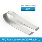 Shielded FFC Ribbon FPV HDTV-Compatible DP Displayport Connector Up Angle 20P Flexible Flat Cable Raspberry Pi 4 1920*1080P/60hz