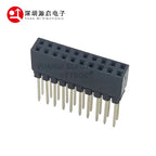 5PCS 2x10 PIN Double Row Straight FEMALE PIN HEADER 2.54MM PITCH Pin Long 12MM Strip Connector Socket 2*10 20 PIN 2x10pin PC104