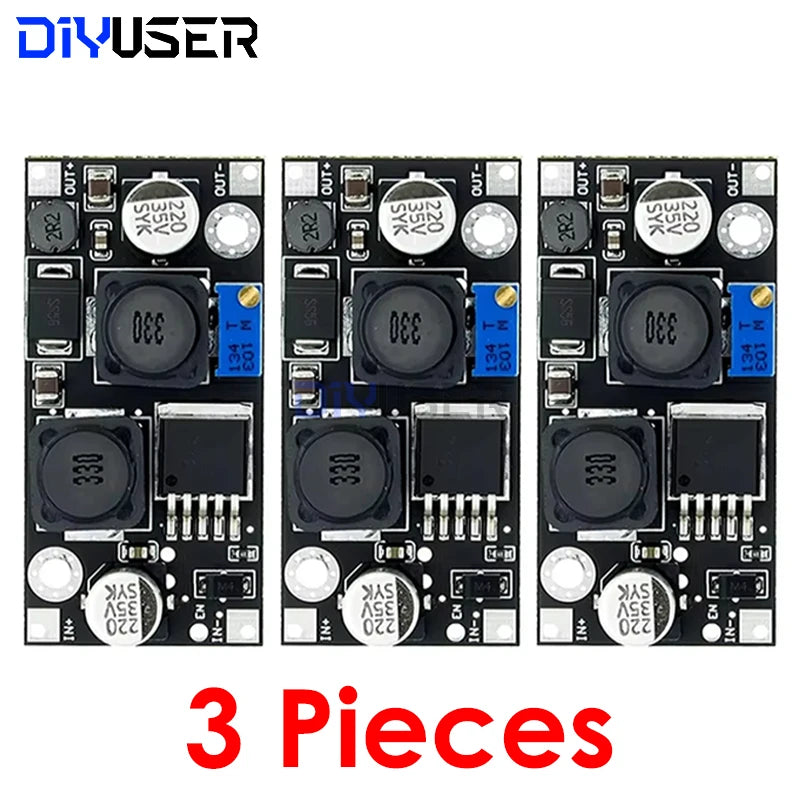 3Pcs XL6019 (XL6009 Upgrade) 20W 5-32V to 1.3-35V Automatic Step-Up Step-Down Dc-Dc Adjustable Converter Power Supply Module