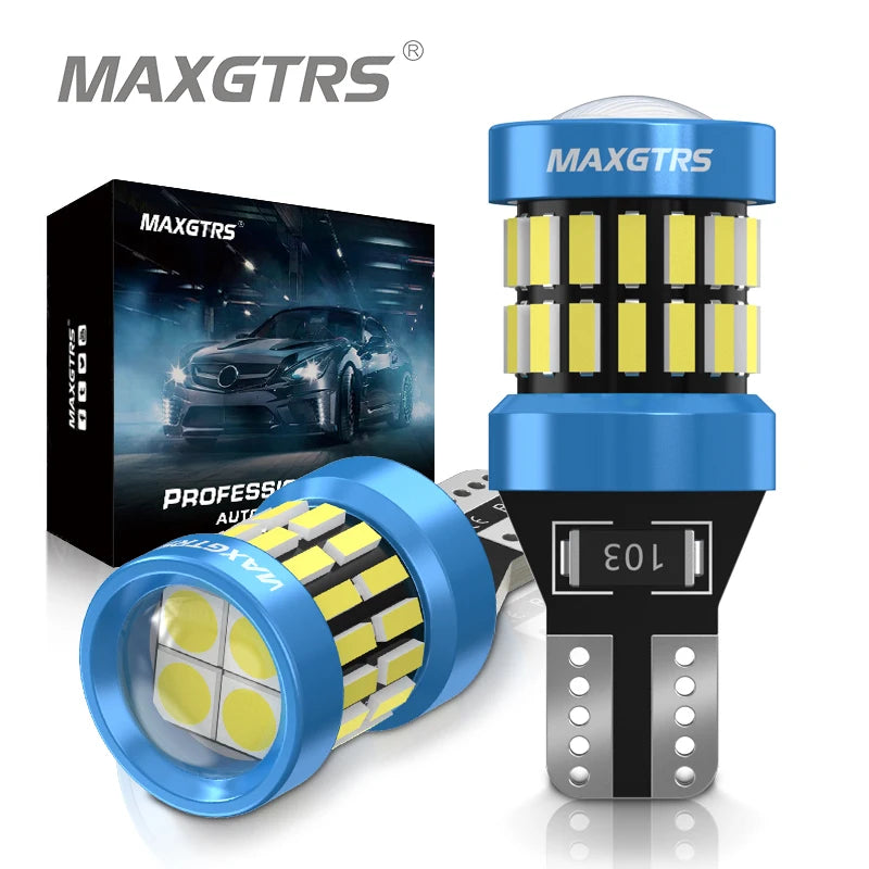 2Pcs 1400LM Super Bright T15 W16W LED No Error 4014 SMD 921 912 LED Lamp for Car Back up Reverse Lights CANBUS 6500K White