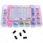 2800pcs 28Types SMD Transistor mix Kit 2N2222 S8050 S8550 S9014 2SC3356 S9018 TL431 C1815 A42 2N7002 2SC1623 AO3400 BAT54 BAV99