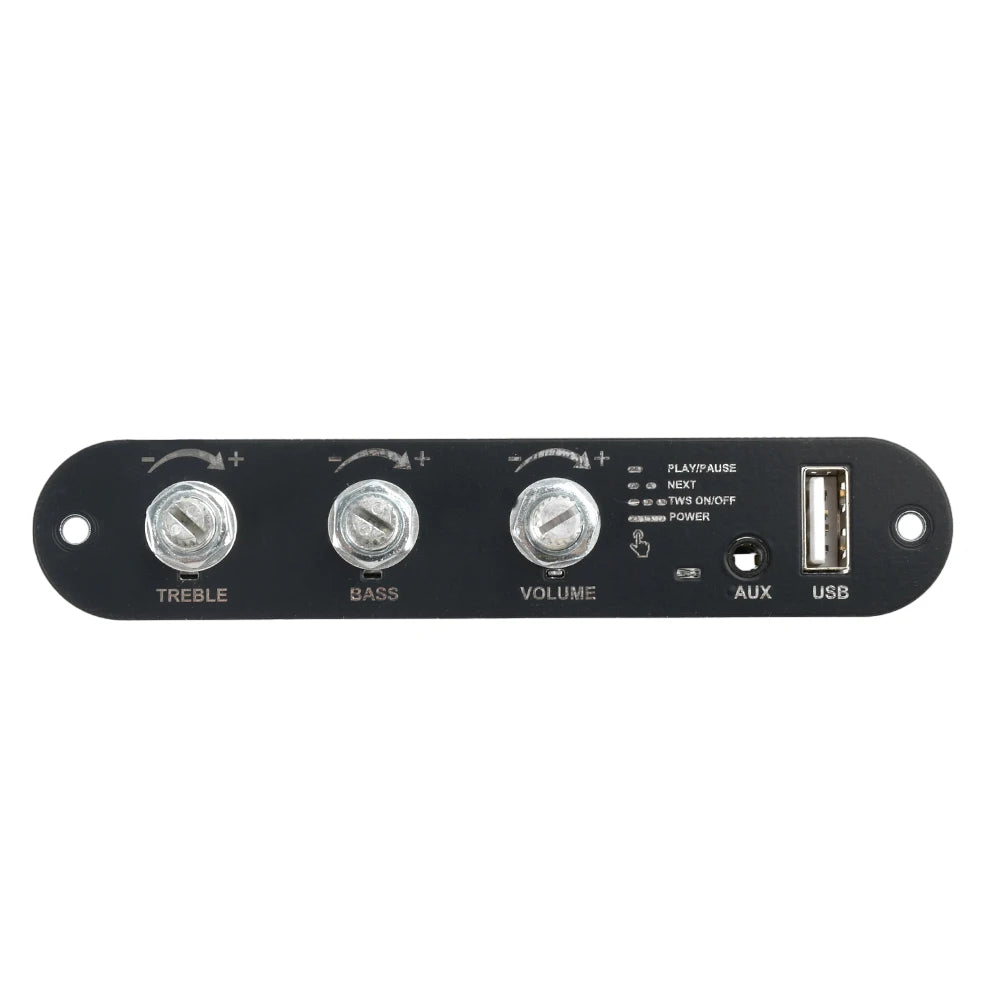 ZK-1001U TPA3116D2 Mono 100W Bluetooth 5.3 Amplifier Board 9-24V Boost AUX USB Bass Treble for DIY TWS Speaker