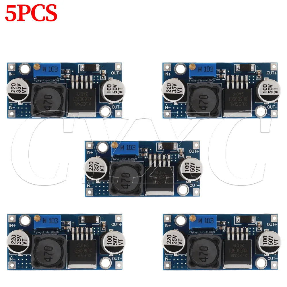 1-20PCS XL6009 4A Boost Converter Step Up Adjustable 15W 5-32V to 5-50V DC-DC Power Supply Module LM2577 Step-up Module