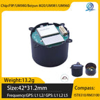 ZED-F9P/UM980/UM981/UM960/Beiyun M20 GNSS/GPS Centimeter-Level RTK Module with Helix Antenna Compass IST8310/RM3100,FOR UAV