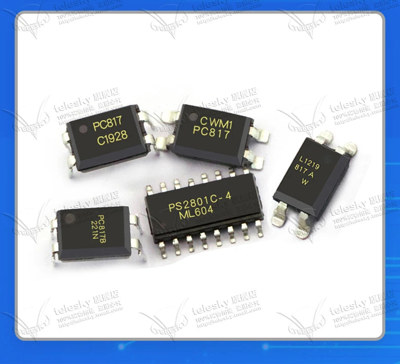 10pcs PC817B EL817C PC817A PS2501 PS2801 PC817C PC817 SOP-4 DIP-4 SOP-16 Transistor Output Optocoupler