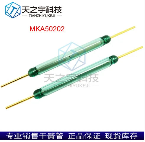 1/10PCS High Power MKA50202 Reed Switch MKA-50202 Normally Open N/O 5*50MM 5A 250W 250V Magnetic contact Switch Induction Sensor