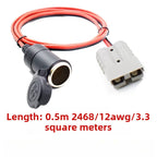 1PCS 50A Anderson SB50 Connector Cable Assembly, Electric Forklift UPS Battery Charging Plug with 6AWG/10AWG Pure Copper Wire