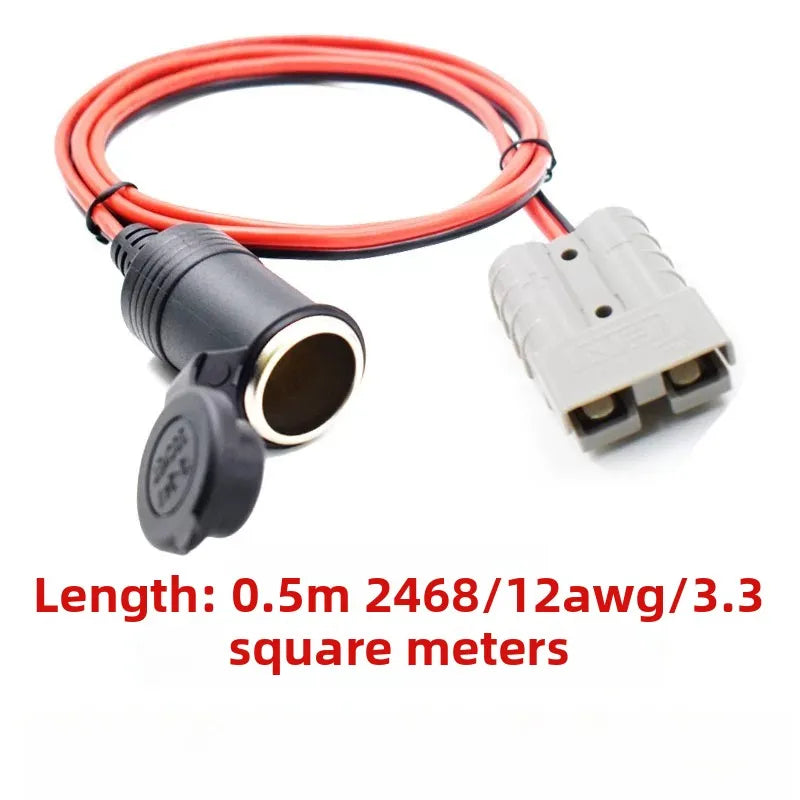1PCS 50A Anderson SB50 Connector Cable Assembly, Electric Forklift UPS Battery Charging Plug with 6AWG/10AWG Pure Copper Wire