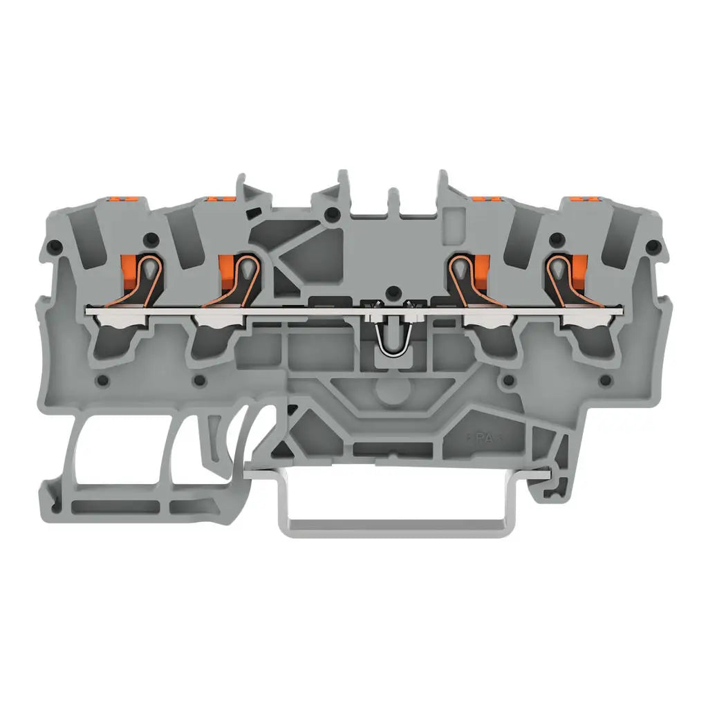 Hot Sale WAGO 2201‑1401 DIN Rail Mount Terminal Block 0.25‑2.5mm² Cage Clamp Connector