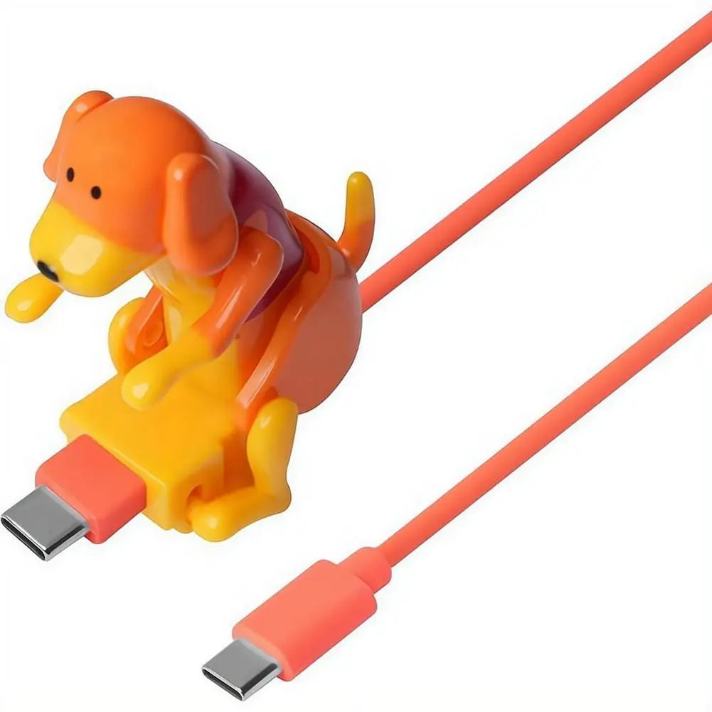 Cute Funny Dog Humping Phone Charging Cable Smartphone To Micro USB Type-C Data For Android Type-C Mobile Phone Charging
