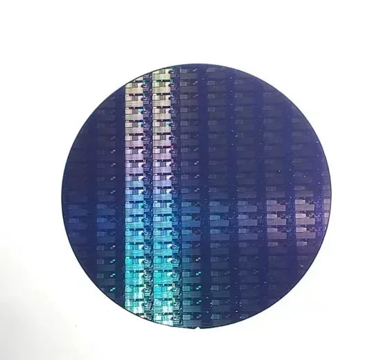12 Inch CPU Wafer Silicon Science Technology Pendulum Piece Birthday Gift Photoetching Circuit Chip Semiconductor Silicon Wafer