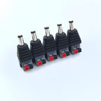 Male Female Socket Barrel Adapter 12V DC Power Connector Plug Jack for CCTV Camera LED Strip Supply Terminal 2.1mm x 5.5mm