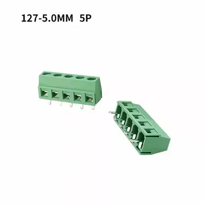 10Pcs KF127 5.0mm Pitch PCB Wire Terminals Block KF127 2Pin 3Pin Spliceable Straight Pin Screw Terminal 26-14AWG Cable Connector