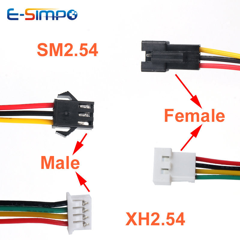 5pcs 20cm JST1.25 ZH1.5mm PH HY2.0 XH SM XHB2.54 Dupont KF2510 VH3.96 2P3P 4P5P 6P Male Female Extension Aerial Dock Wire Cable