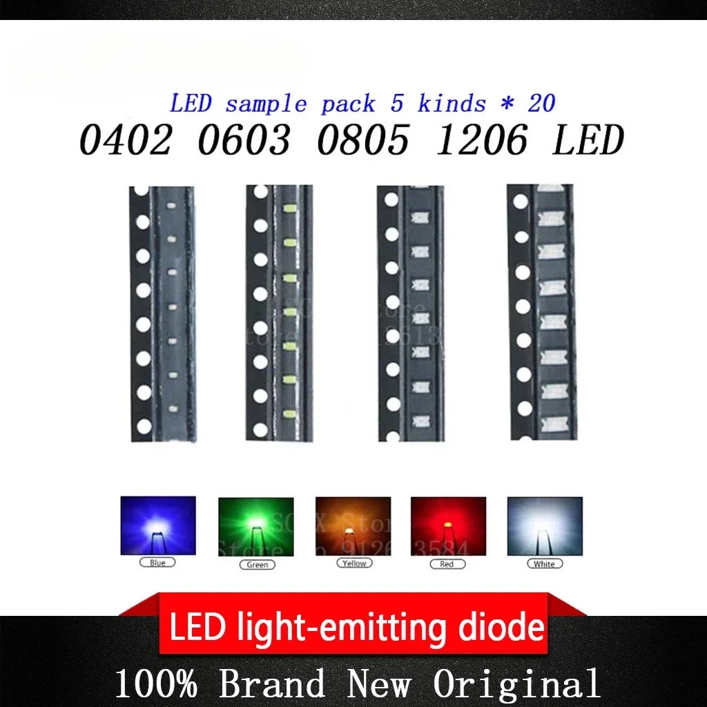 1Reel 2000pcs 1210 3528 SMD LED diodes light yellow red green blue White Hot sale