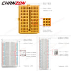 1-6pcs Breadboard kit 170/400/830 Tie Points Solderless Prototype Kit Universal PCB Bread Board Raspberry rasp Pi Project