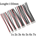 5Pcs JST XH 1s 2s 3s 4s 5s 6s 7s LiPo Battery Balance Charger Plug Cable Connector 150mm 22AWG Balancer Silicone Wire