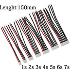 5Pcs JST XH 1s 2s 3s 4s 5s 6s 7s LiPo Battery Balance Charger Plug Cable Connector 150mm 22AWG Balancer Silicone Wire