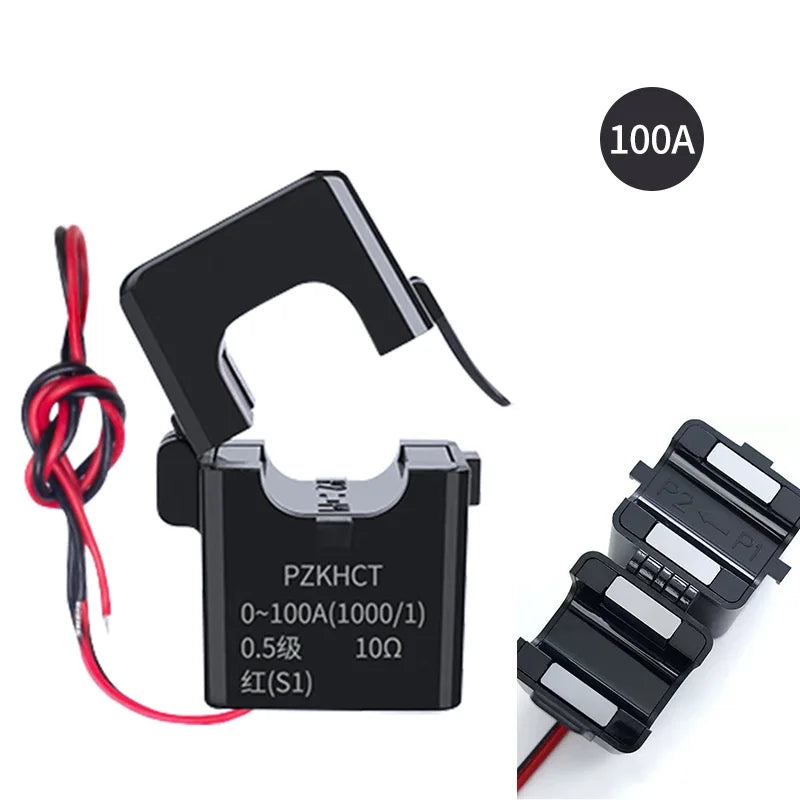 High Stability Split Core Current Transformer Open Type Coil CT AC 32A  63A  100A  500A Clamp Sensor