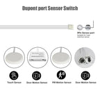 LED Cabinet Sensor Switch DC12-24V Dupont Port Touch/PIR Motion/Dual Door Motion Sensor /Penetrable Wood Detection Design 25MM