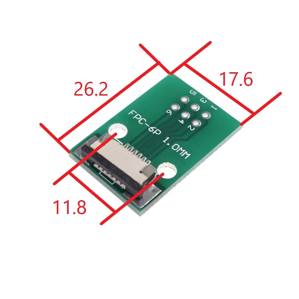 FPC FFC 4 6 8 10 12 15 16 20 24 30 34 40 50 60 Pin Adapter 1.0 MM to 2.54 X 2.54 mm Pitch Through Hole DIP PCB Converter