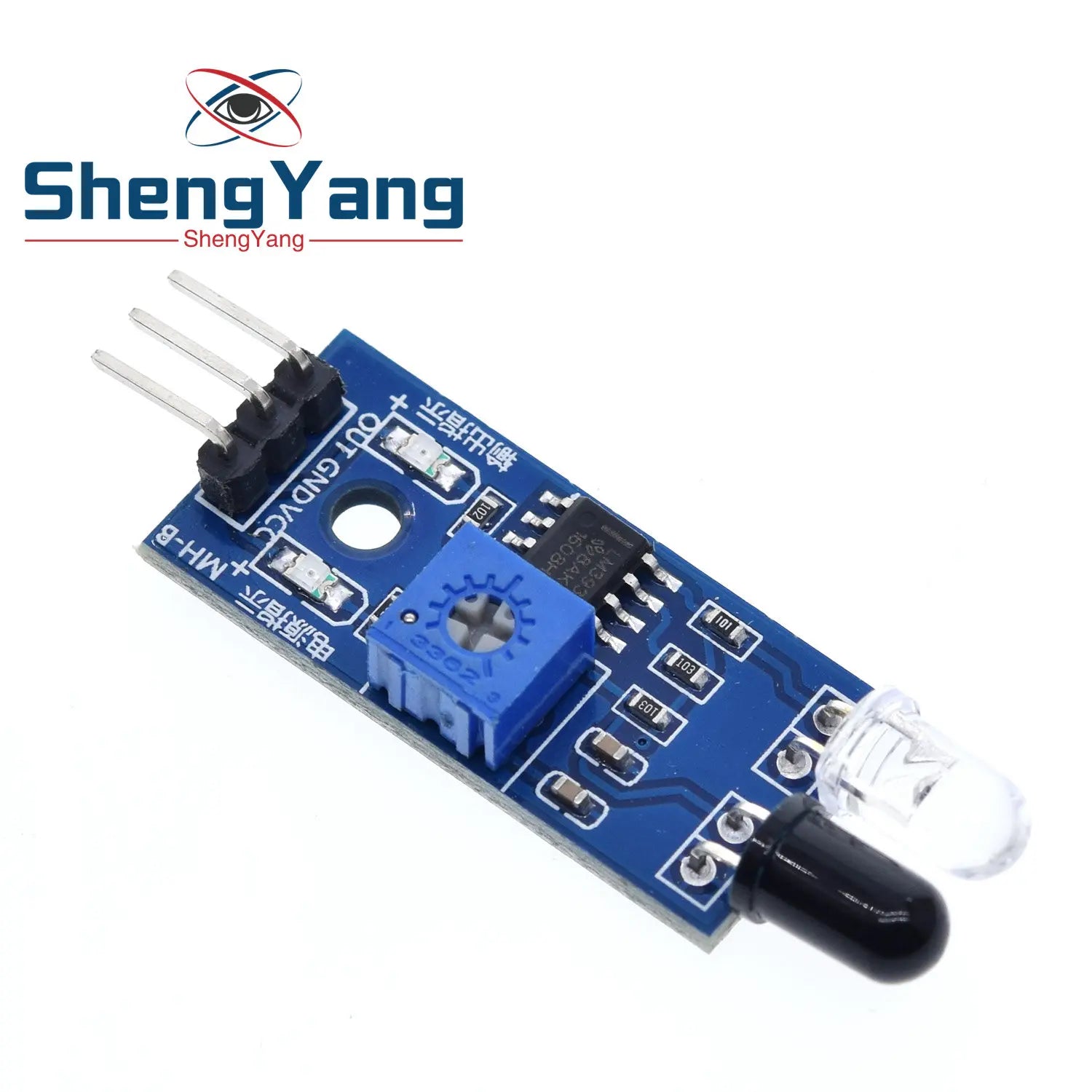 TZT 1/2/5PCS IR Infrared Obstacle Avoidance Sensors Module for Arduino Smart Car Robot 3-Wire Reflective Photoelectric New