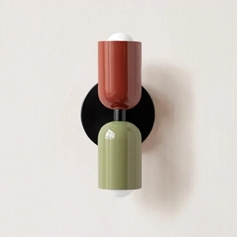 Colorful Bedside Wall Lamp Nordic Living Room Corridor Wall Light Children's Room Macaron Home Interior Decoration Lamp