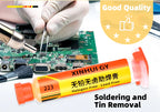 BGA Repair RMA-223 Lead-Free Halogen-Free Flux for Reflow Soldering with Low Smoke and Odor-Free Flux