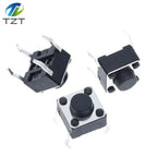 50PCS Tactile Push Button Switch for Arduino 6x6x5mm 6*6*5mm 4PIN