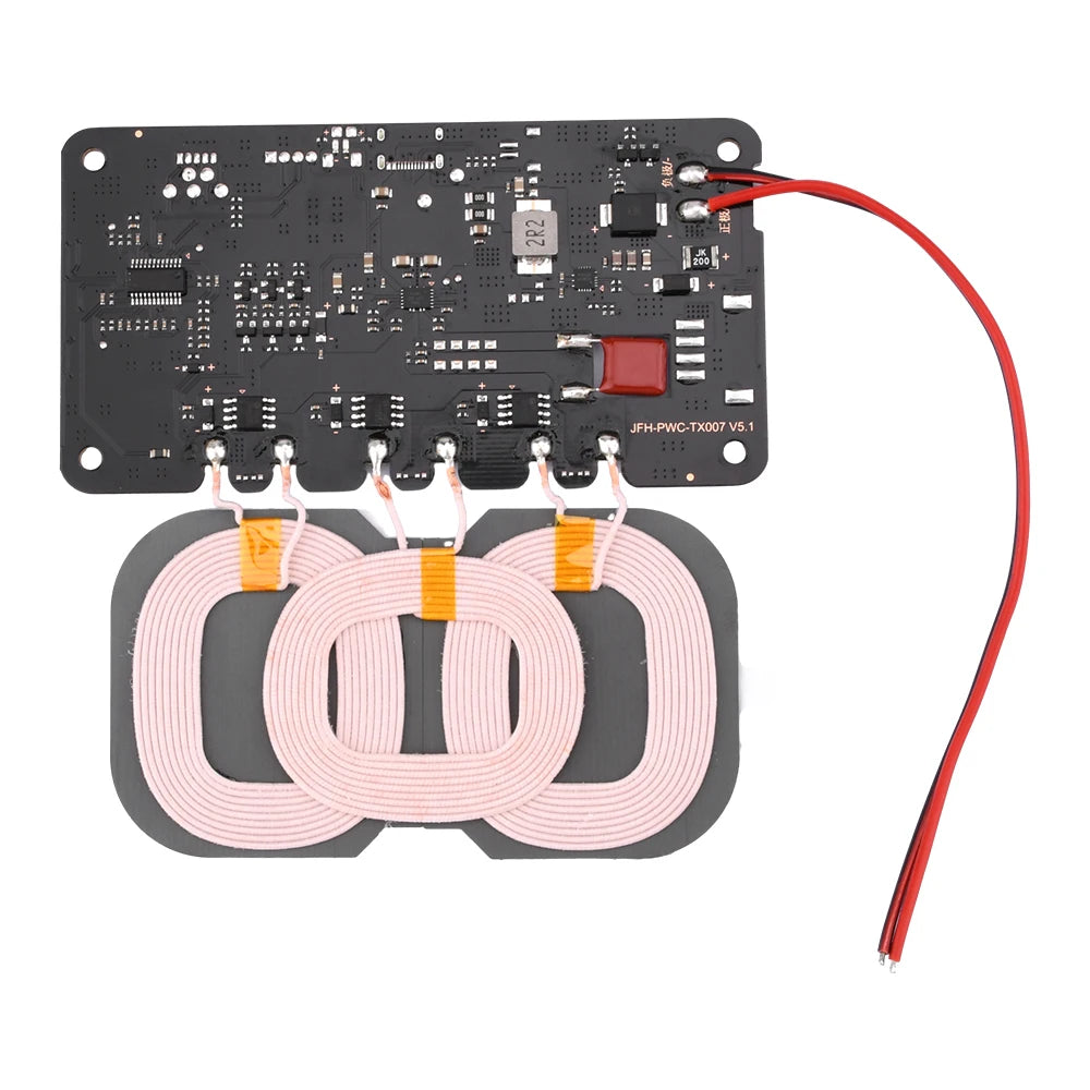 Vehicle mounted 18W high-power 3-coil wireless charger module QI wireless charging standard