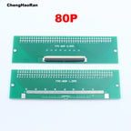1pcs 4P 6P 8P 10P 12P 14P 15P 16P 18P 20P Test Board Adapter Double Rows Plate Connector 2.54mm 0.5mm Flip FPC Soft Flex Cable