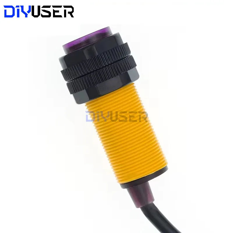 DIYUSER E18-D80NK Infrared Obstacle Avoidance Photoelectric Sensor Proximity Switch 3-80cm Detection Range Adjustable