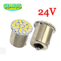 100pcs 24V Truck LED S25 P21W 1156 BA15S 22 SMD 1206 3020 LED car turn reverse parking light bulb lamp 24V