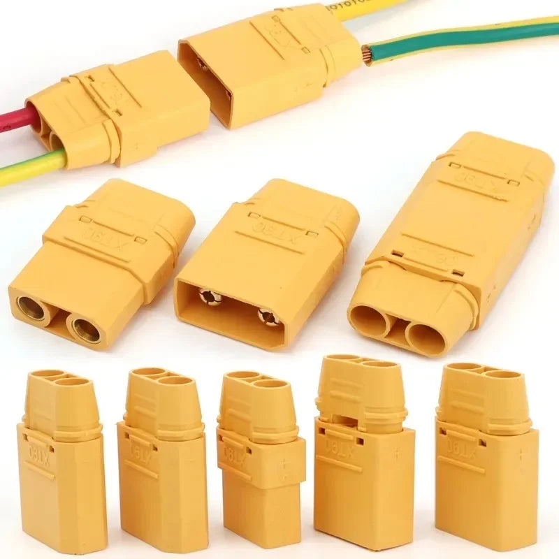 High Current XT90 Male Female Connector with Cover Welding Terminal Connector for Lithium Polymer Battery Model Charge Lead Plug