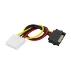 SATA TO IDE Power Cable 15 Pin SATA Male to Molex IDE 4 Pin Female Cable Adapter Hot sale