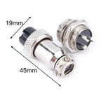 1pc GX16 3-pin Screw-type Aviation Electrical Socket Connector Wire Harness Panel For Data Acquisition Systems Inclinometers