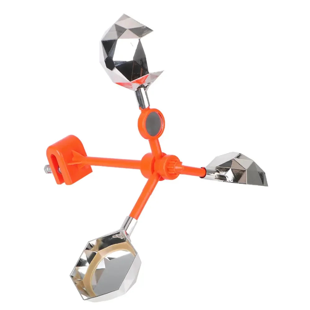 Solar Wind Powered Bird Repeller, 360° Outdoor Reflective Scare Device with Sound Deterrent for Garden Farm Yard Protection