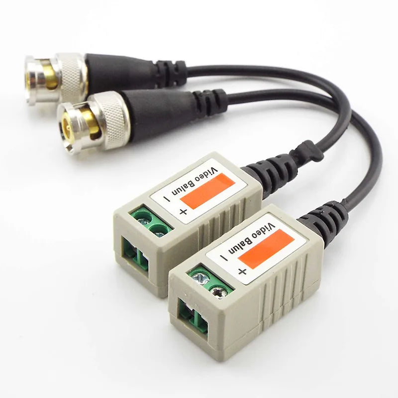 10pairs (20pcs) 3000FT Distance UTP Video Balun Twisted CCTV Balun Passive Transceivers BNC Cable Cat5 CCTV camera  Adapter L19